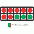 Giant Magnetic 10 Frame - Red/Green
